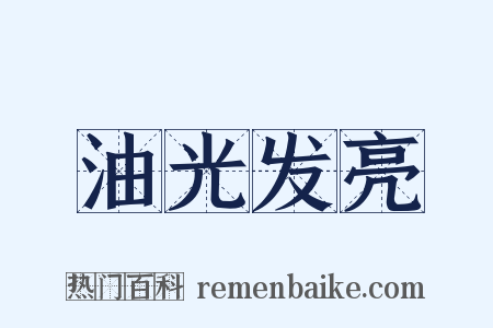 油光发亮是什么意思的图片